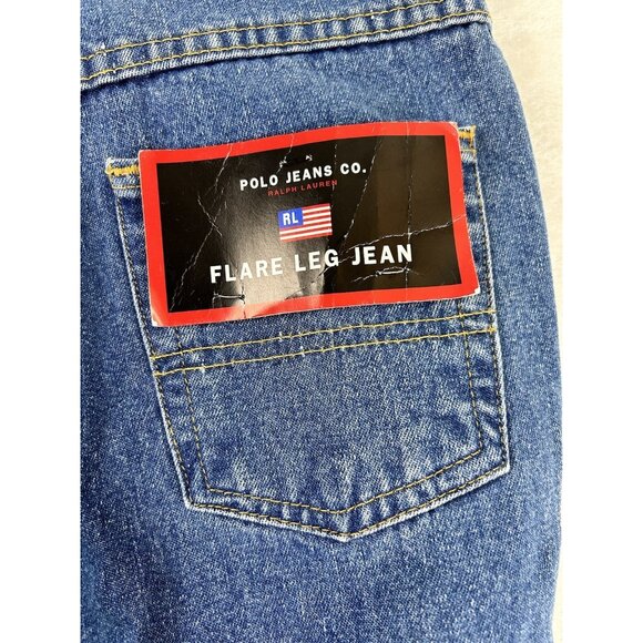 Polo Jeans Company Ralph Lauren Jeans Youth Size 14 Flare Leg Blue New - Picture 10 of 10
